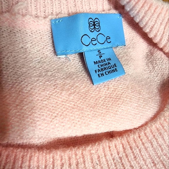 🆕️ CeCe Pink Striped Oversized Sweater - Picture 5 of 7